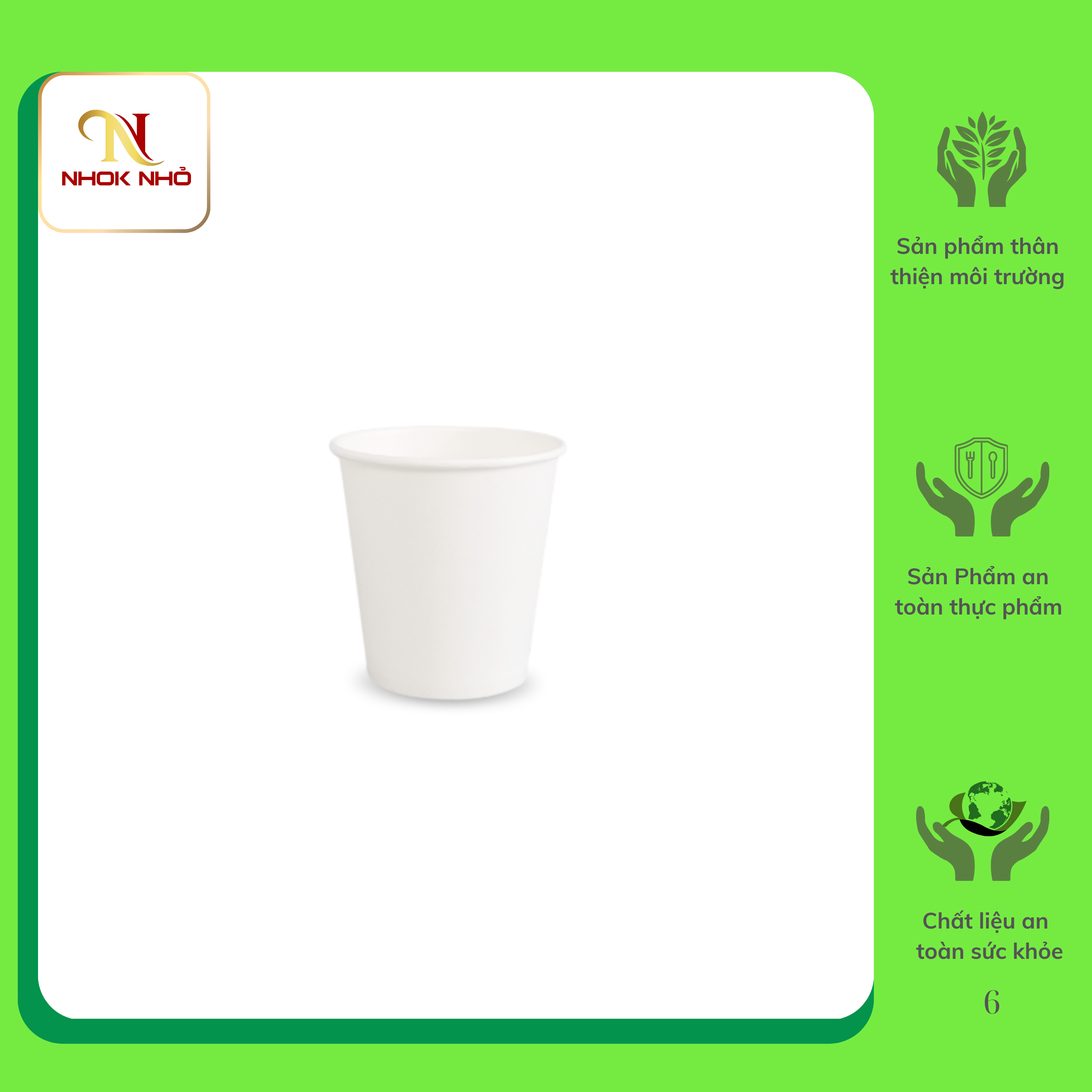 Ly giấy trắng 4oz-120ml